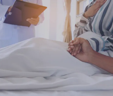 医師と患者の画像